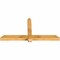 Ekena Millwork Eugene Rough Sawn Timber Gable Bracket, Western Red Cedar, 60"W x 30"H x 4"D x 4"F, 12/12 Pitch GBW060X30X0404EUG00RWR - alternate 4